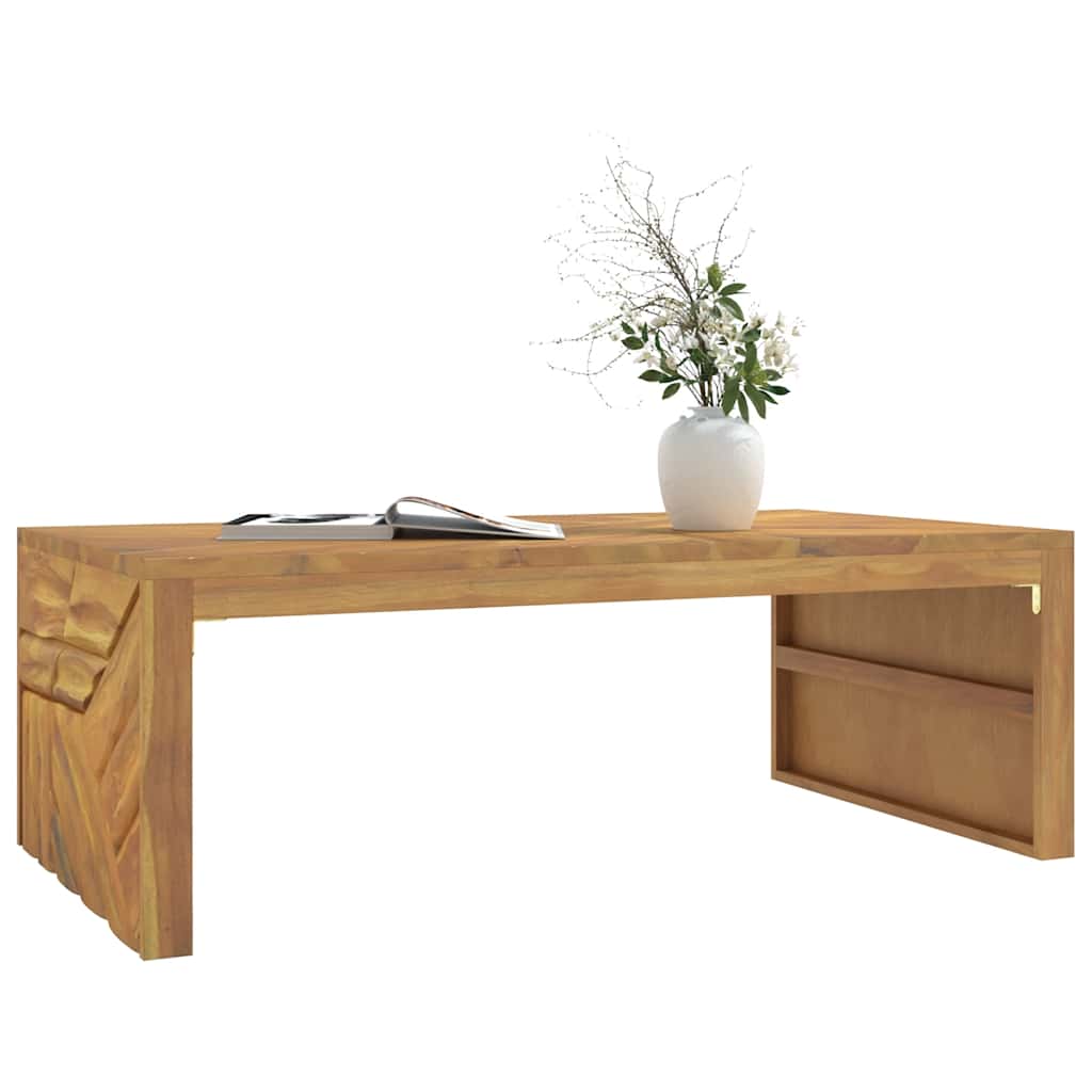 sofabord 110x60x38 cm massivt teaktræ