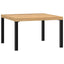 havebord 65x65x40 cm aluminium sort