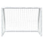 fodboldmål 2 stk. 64x35x48 cm med bold til børn metal hvid