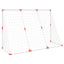 fodboldmål til børn 184x64x124 cm med 2 bolde hvid
