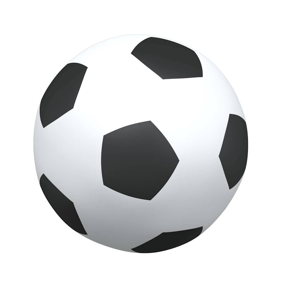 fodboldmål til børn 184x64x124 cm med 2 bolde hvid