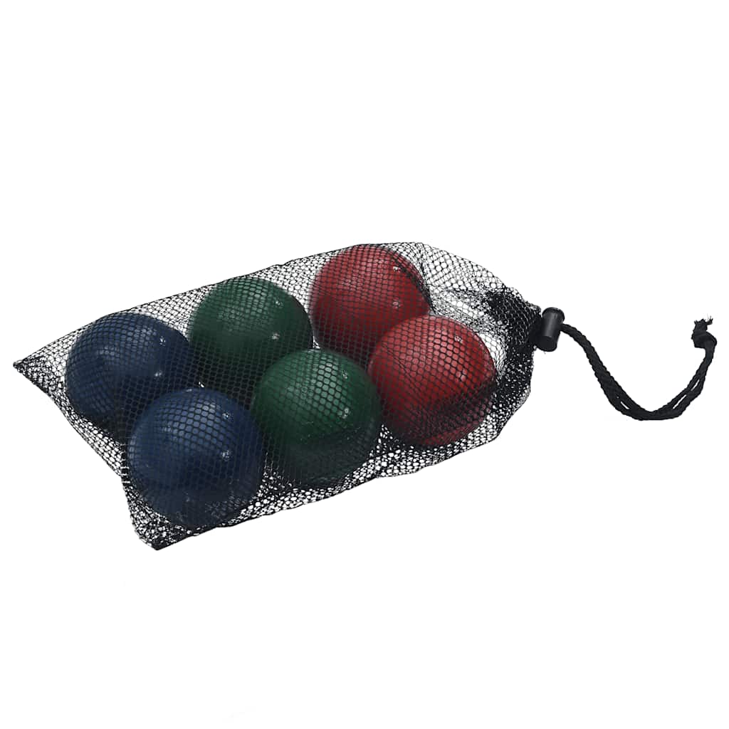 boccia 8 dele med bærepose massivt fyrretræ billede