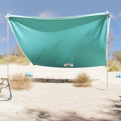 strandbaldakin med sandankre 304x300 cm grøn