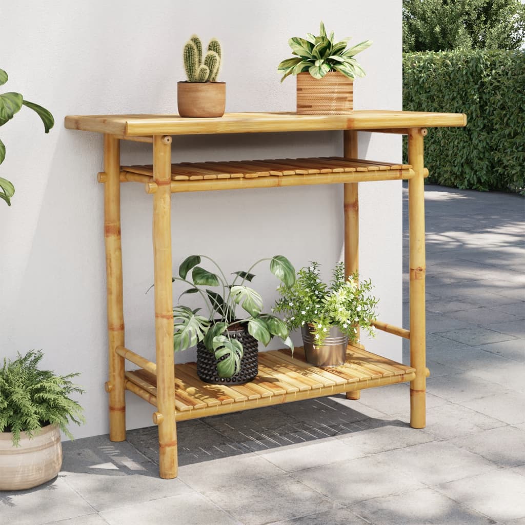 konsolbord 90x37x75 cm bambus billede