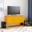 tv-bord 100,5x39x60,5 cm stål sennepsgul