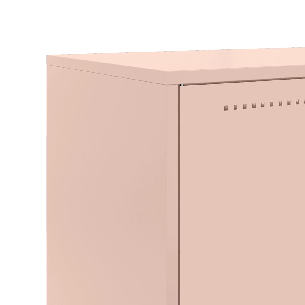 skab 68,5x38,5x123,5 cm stål lyserød