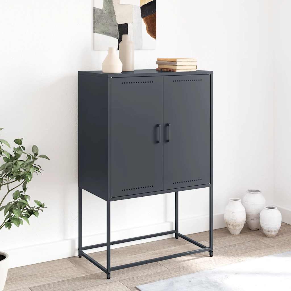 skab 68,5x38,5x107 cm stål antracitgrå