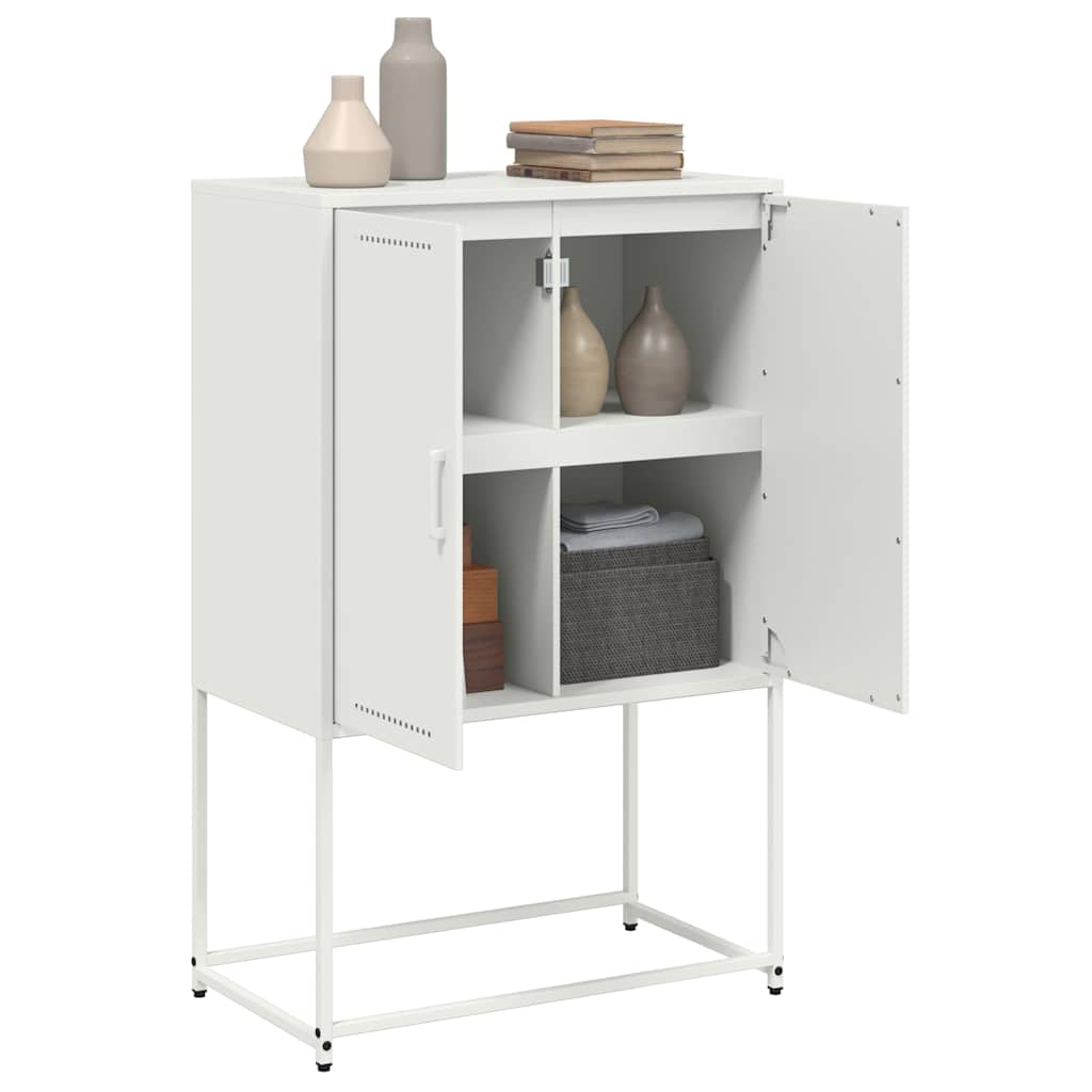 skab 68,5x38,5x107 cm stål hvid