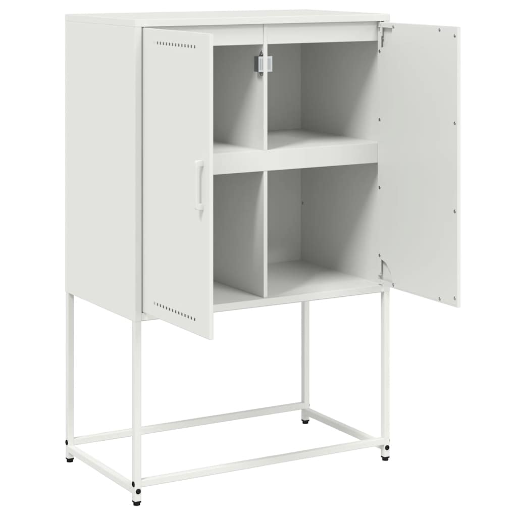 skab 68,5x38,5x107 cm stål hvid