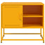 tv-bord 68x39x60,5 cm stål sennepsgul