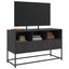 tv-bord 100,5x39x60,5 cm stål sort
