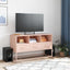 tv-bord 100,5x39x60,5 cm stål lyserød