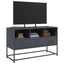 tv-bord 100,5x39x60,5 cm stål antracitgrå