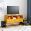 tv-bord 100,5x39x60,5 cm stål sennepsgul