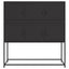 skab 100,5x39x107 cm stål sort