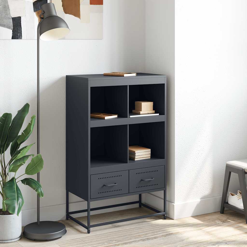 skab 68x39x111,5 cm stål antracitgrå