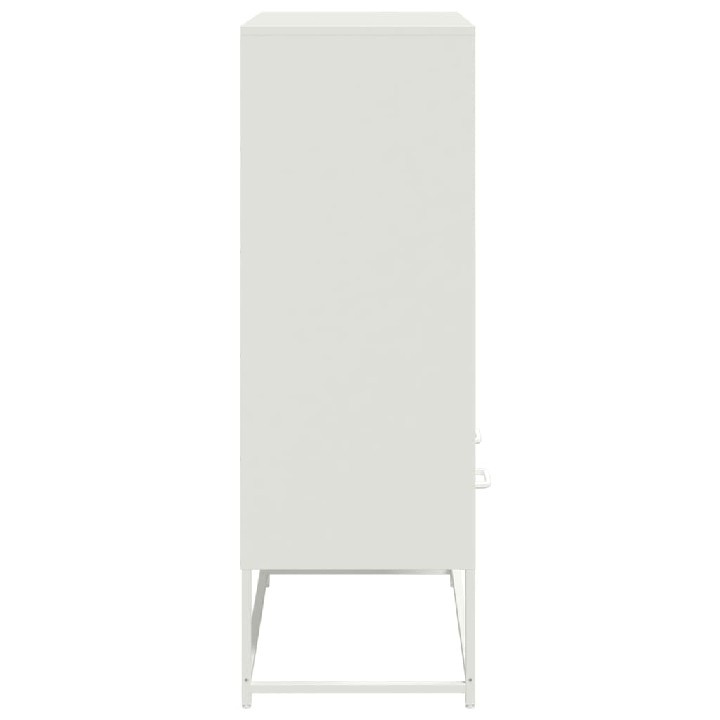 skab 68x39x111,5 cm stål hvid