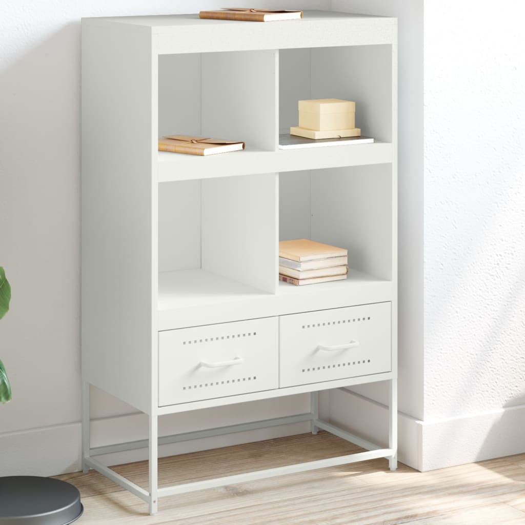 skab 68x39x111,5 cm stål hvid