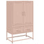 skab 68x39x111,5 cm stål lyserød