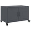 tv-bord 68x39x43,5 cm stål antracitgrå