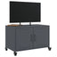 tv-bord 68x39x43,5 cm stål antracitgrå