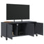 tv-bord 100,5x39x43,5 cm stål antracitgrå
