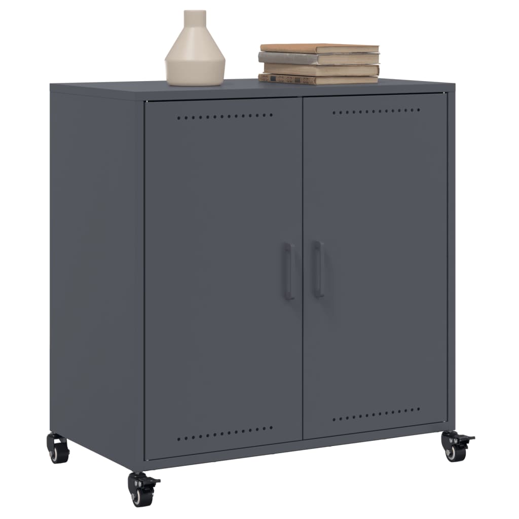 skab 68x39x72 cm stål antracitgrå