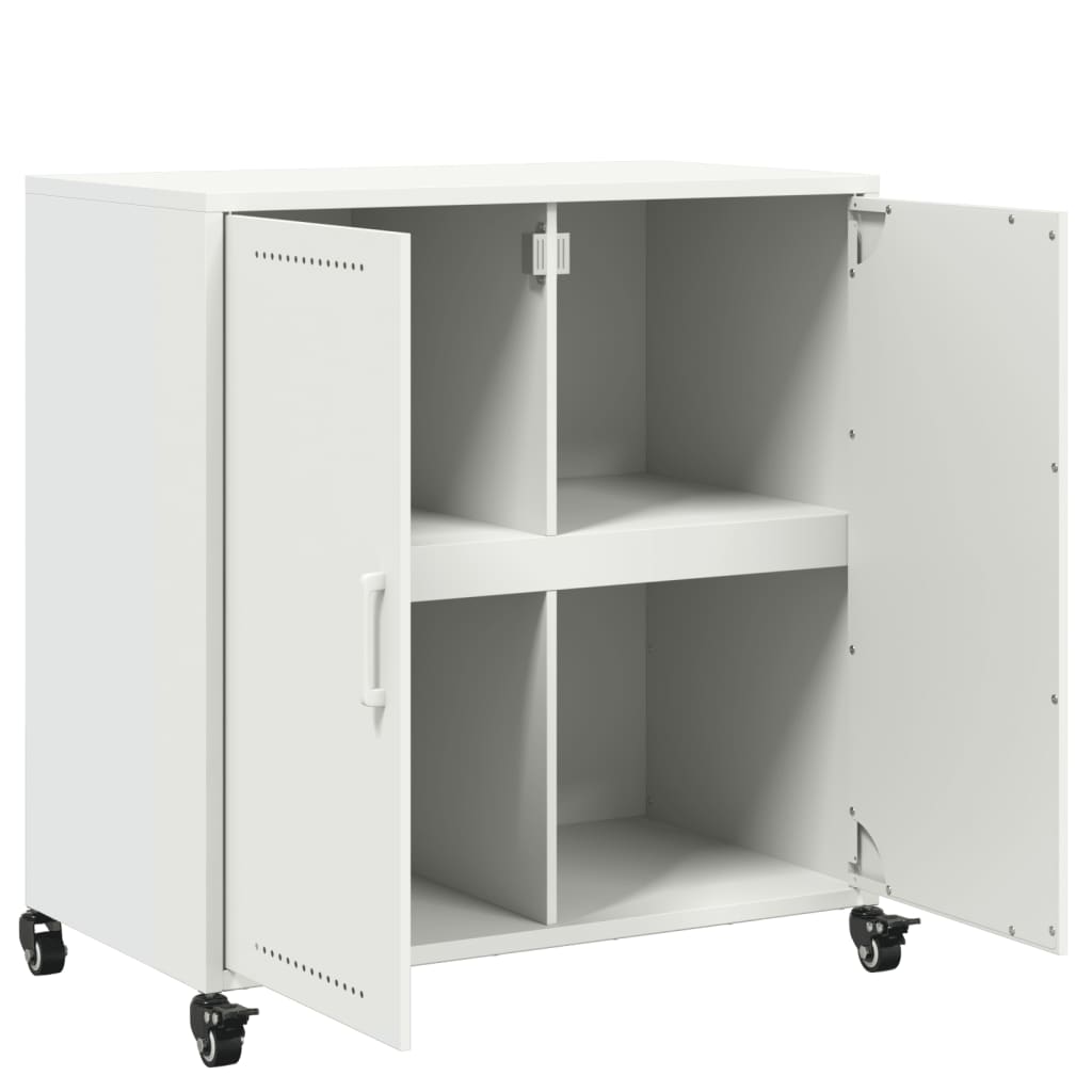 skab 68x39x72 cm stål hvid