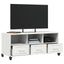 tv-bord 100,5x39x43,5 cm stål hvid
