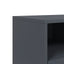 tv-bord 68x39x43,5 cm stål antracitgrå