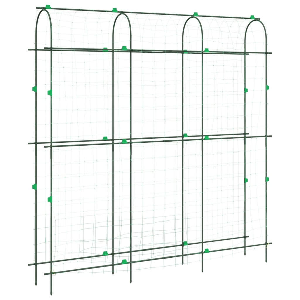 espalier til klatreplanter 181x31x182,5 cm U-ramme stål