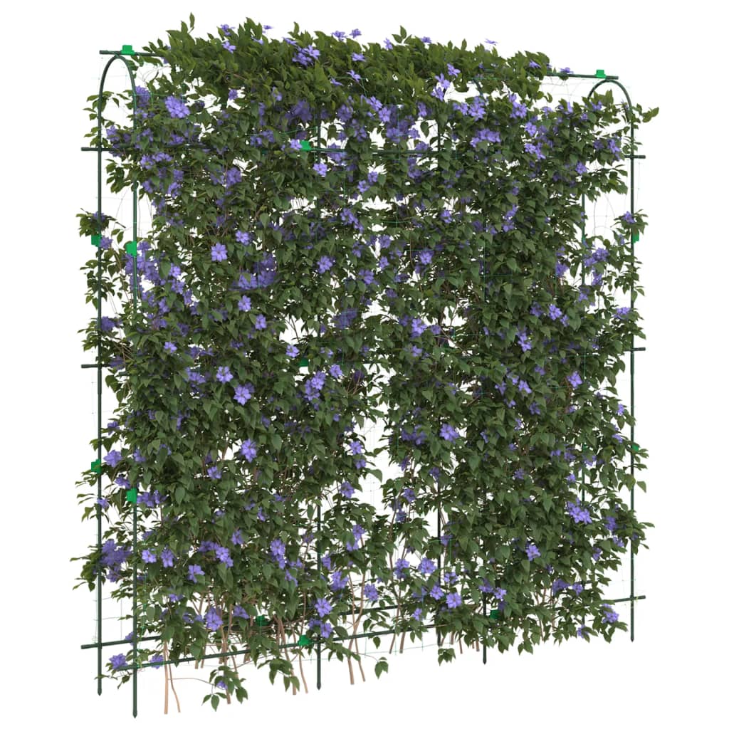 espalier til klatreplanter 181x31x182,5 cm U-ramme stål billede