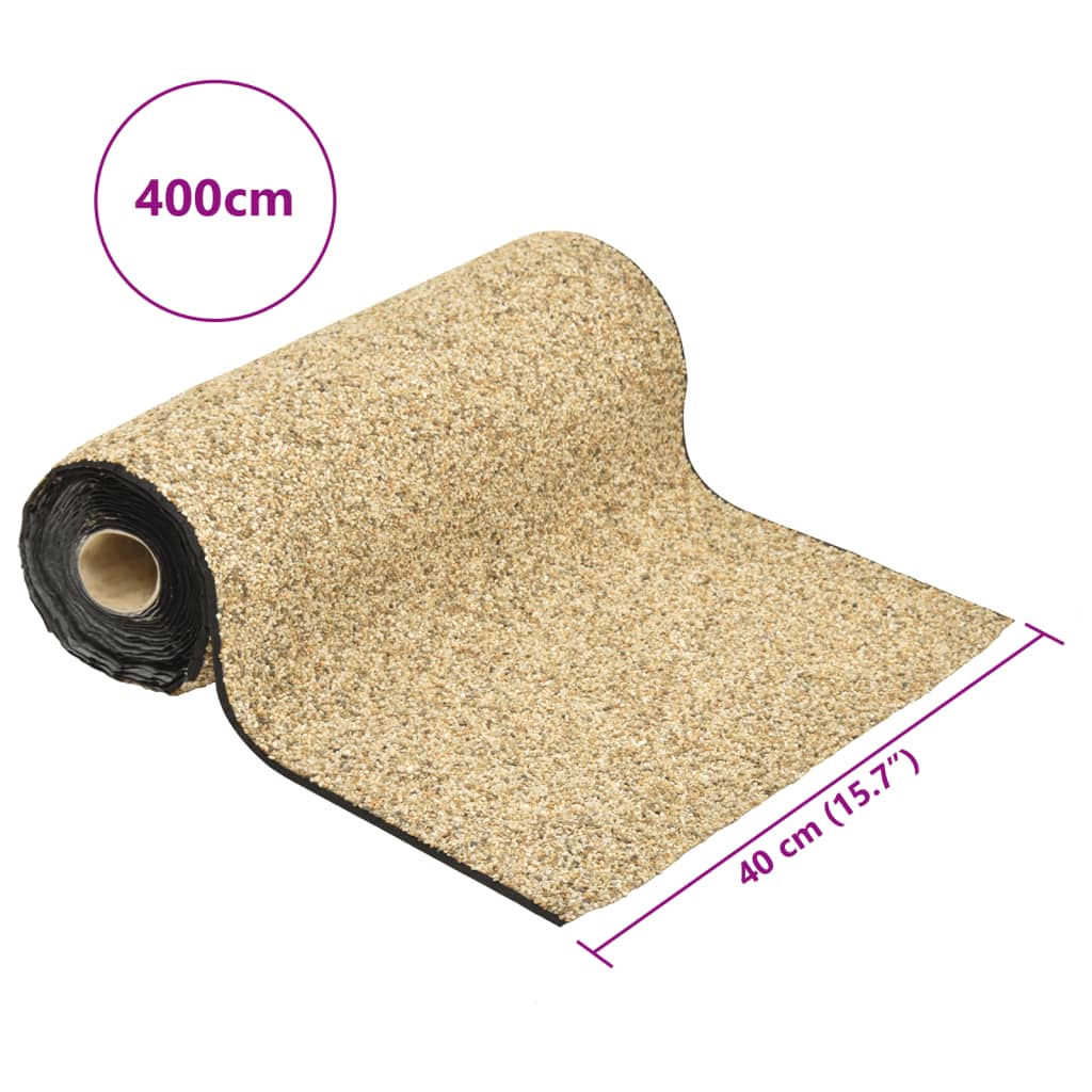 stenfolie 400x40 cm naturlig sandfarve