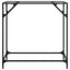 konsolbord med transparent glastop 80x35x81 cm stål