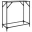 konsolbord med transparent glastop 80x35x81 cm stål