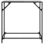konsolbord med sort glastop 80x35x81 cm stål