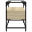 tv-bord med glastop 60x35x51 cm konstrueret træ sonoma-eg