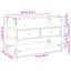 tv-bord med glasplade 80x35x51 cm konstrueret træ brun eg