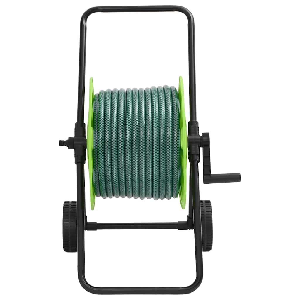 slangetromle med tilslutningssæt 0,5" 50 m PVC grøn