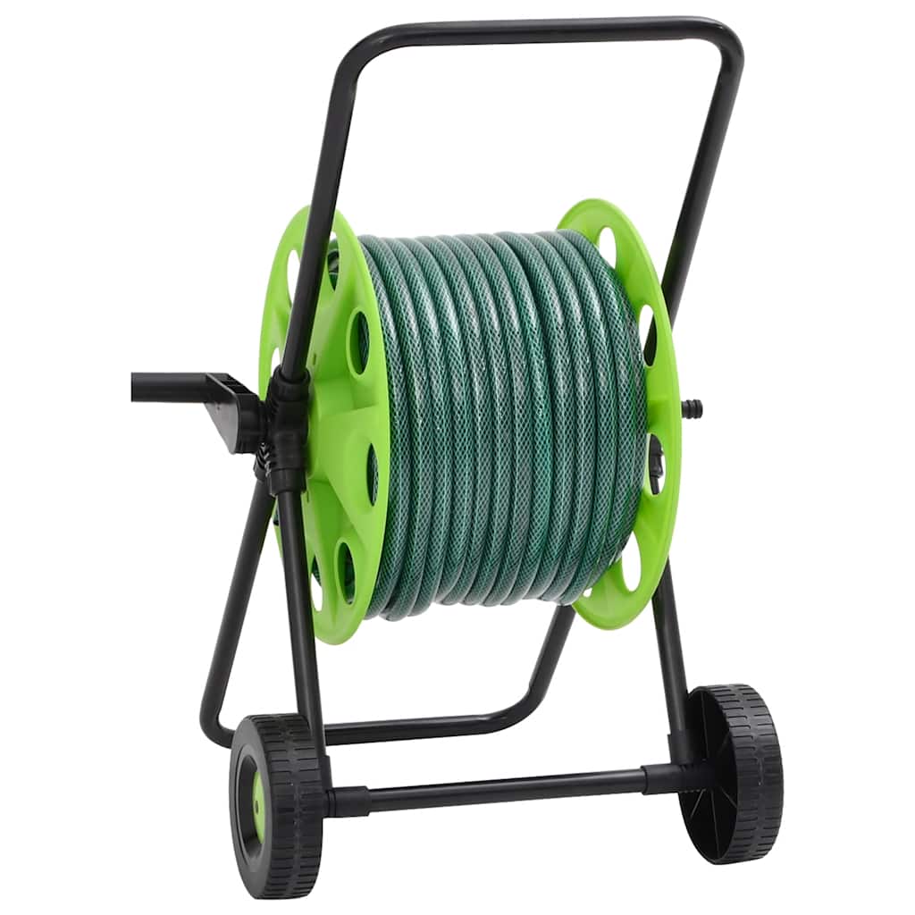 slangetromle med tilslutningssæt 0,5" 50 m PVC grøn