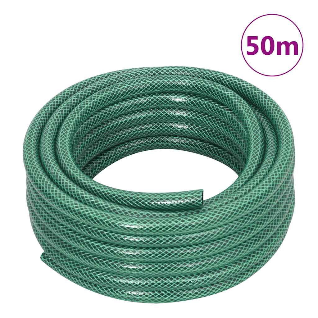slangetromle med tilslutningssæt 0,5" 50 m PVC grøn
