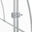 kaninbur 105x300x120 cm galvaniseret stål sølvfarvet