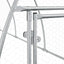 kaninbur 105x300x120 cm galvaniseret stål sølvfarvet