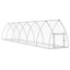 kaninbur 105x600x120 cm galvaniseret stål sølvfarvet