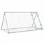 kaninbur 200x105x91 cm galvaniseret stål sølvfarvet