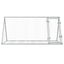 kaninbur 200x105x91 cm galvaniseret stål sølvfarvet