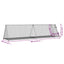 kaninbur 400x105x91 cm galvaniseret stål sølvfarvet