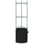 espalierer med planteposer 4 stk. 116 cm stål og PP