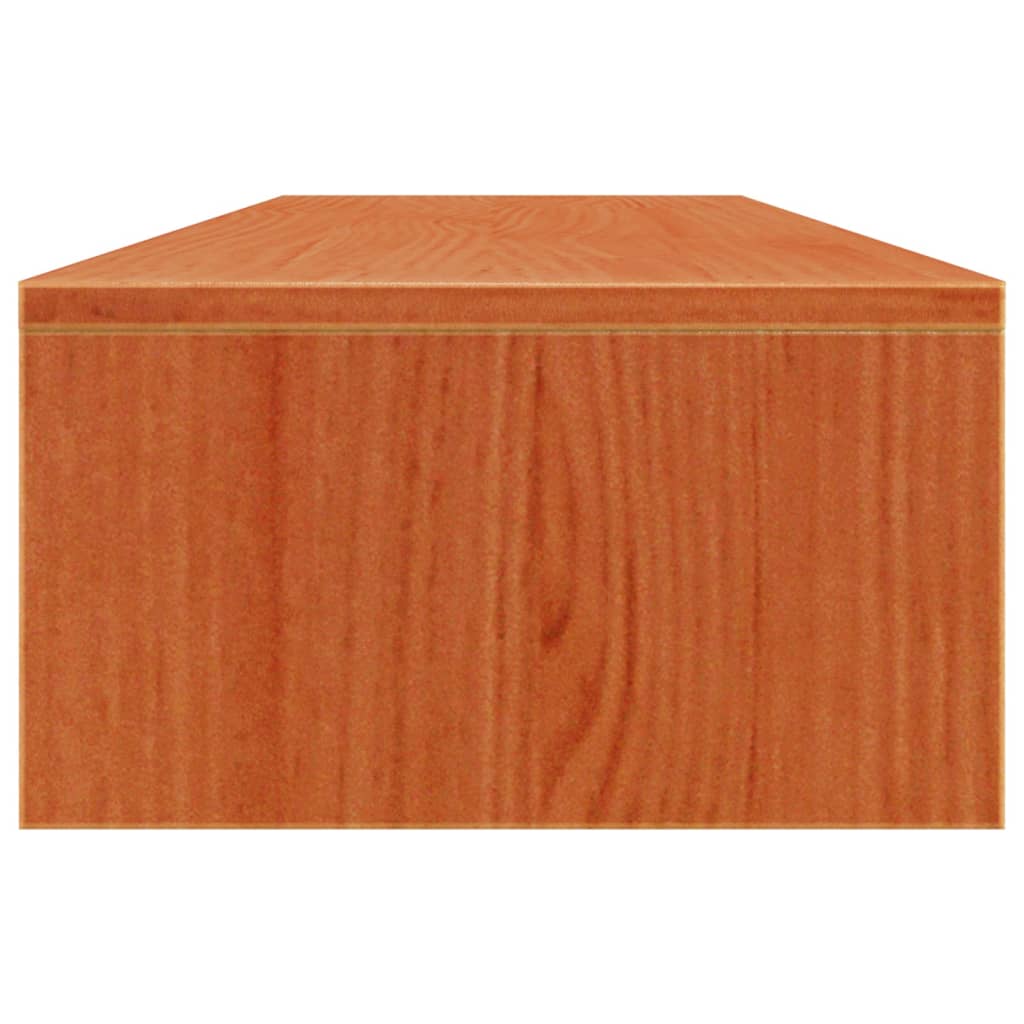 skærmholder 100x27x15 cm massivt fyrretræ gyldenbrun