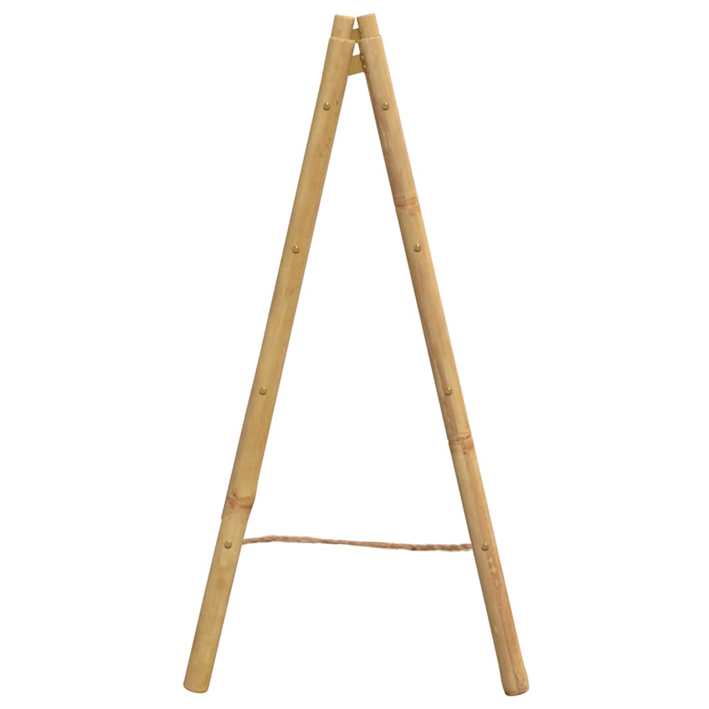 dobbelt håndklædestativ 90x50x100 cm 4 stænger bambus